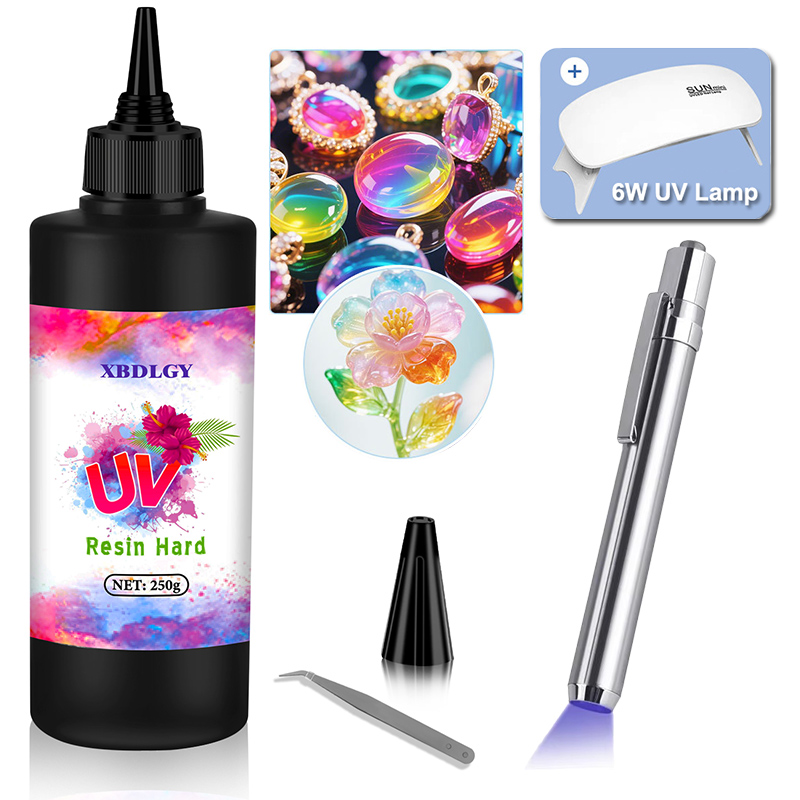 Resin Art Uv - 200 جرام/250 جرام/500 جرام UV الراتنج