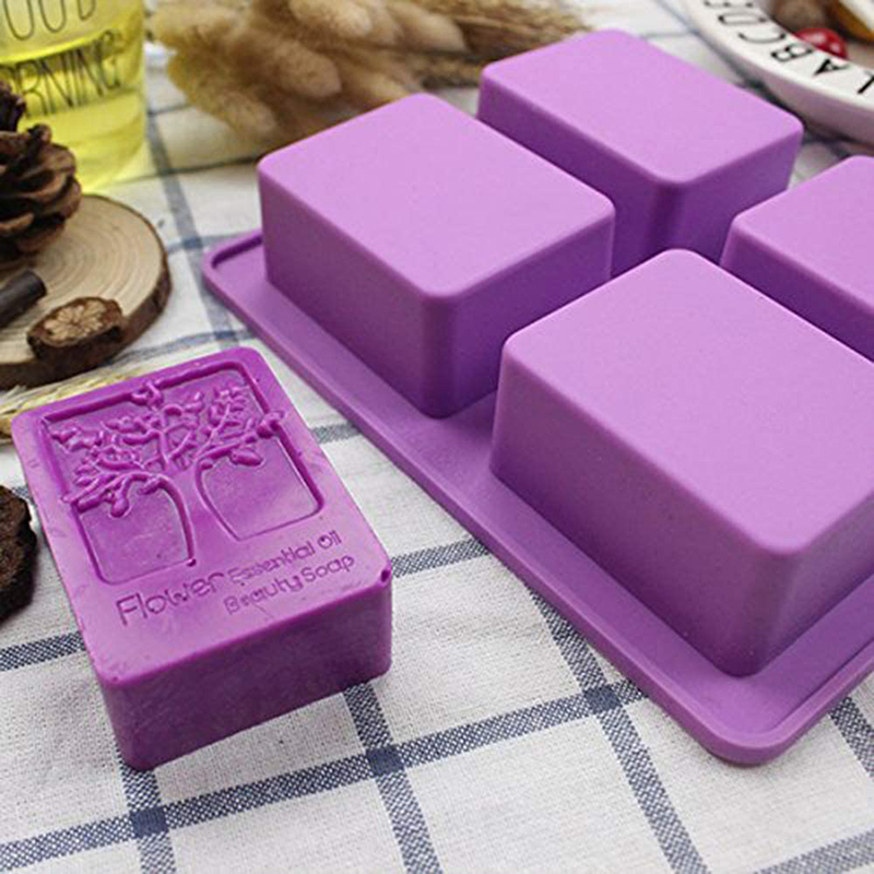 Tray Mold Rectangle - مستطيل شجرة الحياة سيليكون قالب الصابون