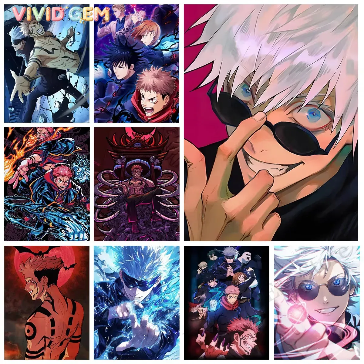 Resin Art Canvas - لوحة الماس من VIVID GEM لشخصية