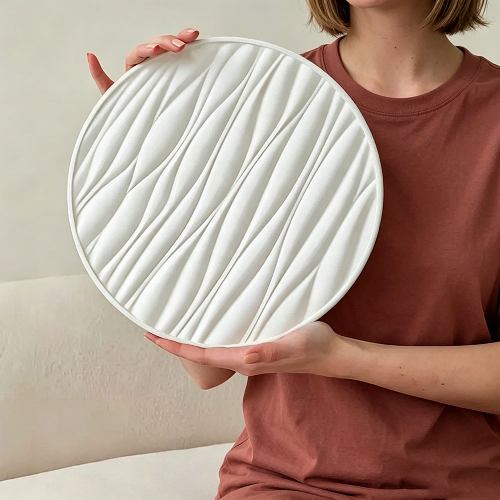 Resin Art Acrylic - قالب سيليكون دائري كبير لصنع صينية