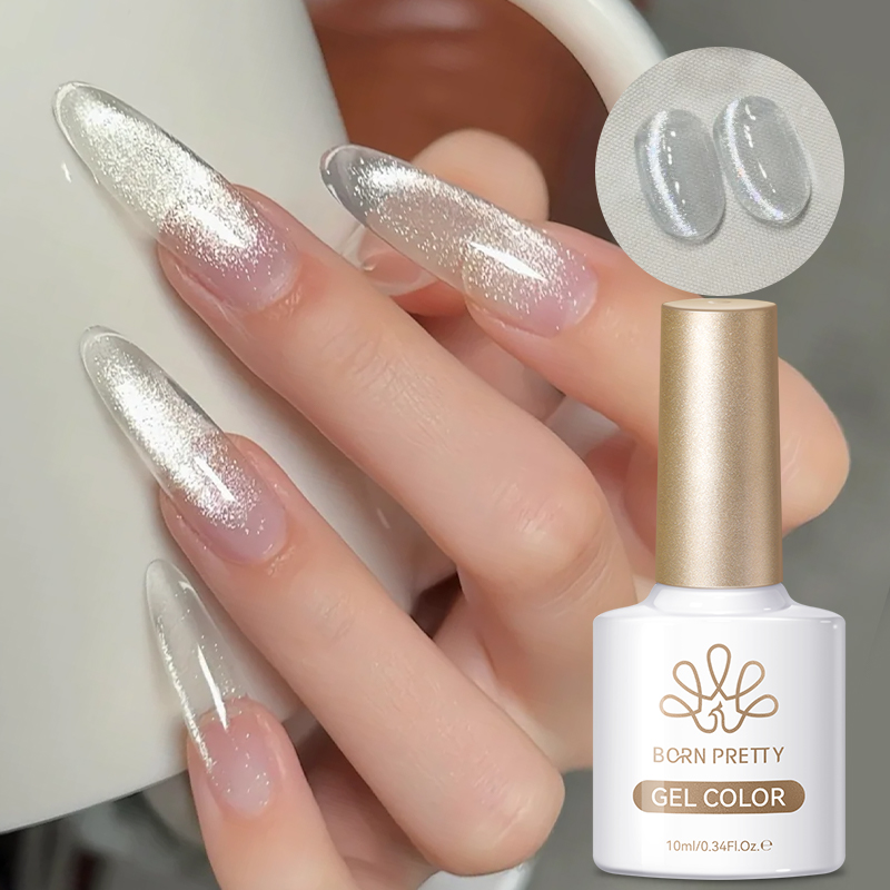 Resin Art Uv Light - طلاء أظافر مغناطيسي فضي لامع من