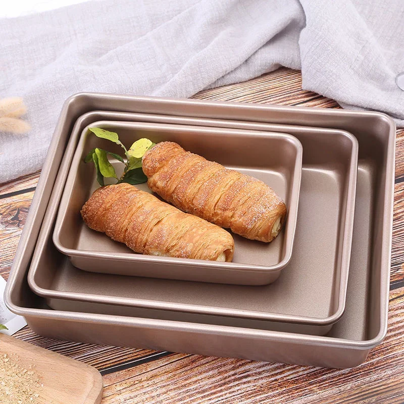 Tray Mold Rectangle - مستطيل الكربون الصلب كعكة صينية خبز