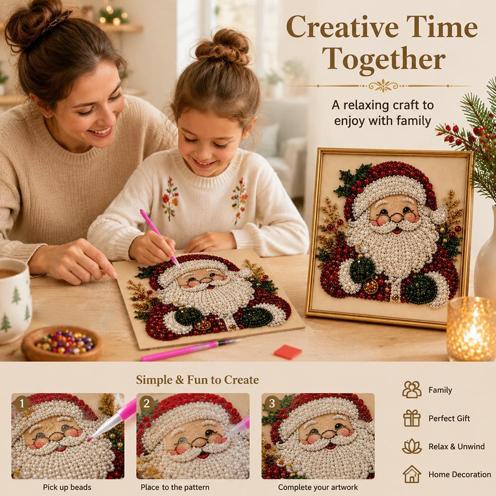 طقم فني لتطريز اللؤلؤ على شكل  - مراجعة Resin Art And Craft وسعره