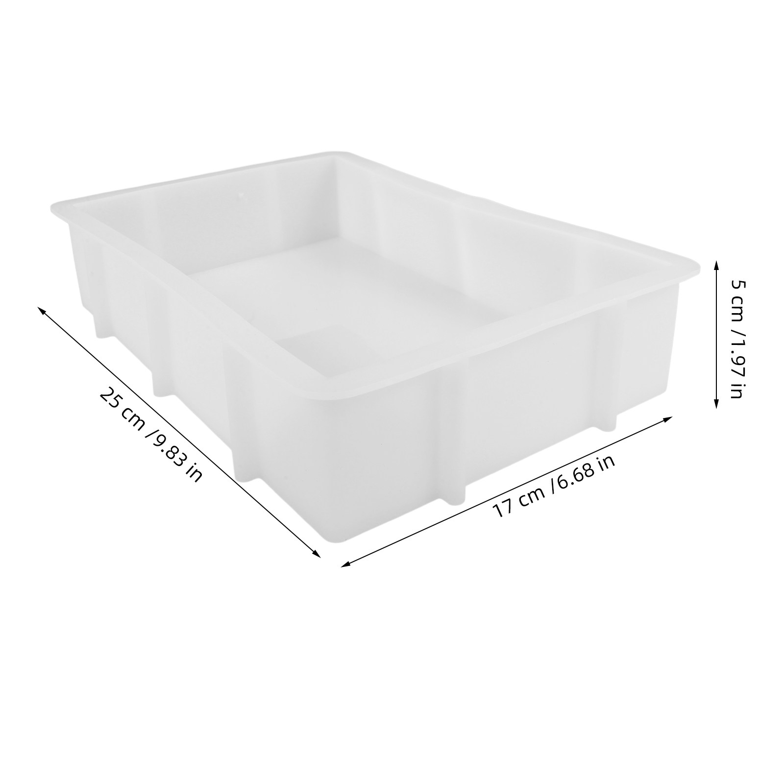 قالب سيليكون مستطيل كبير وعميق - مراجعة Tray Mold Rectangle وسعره