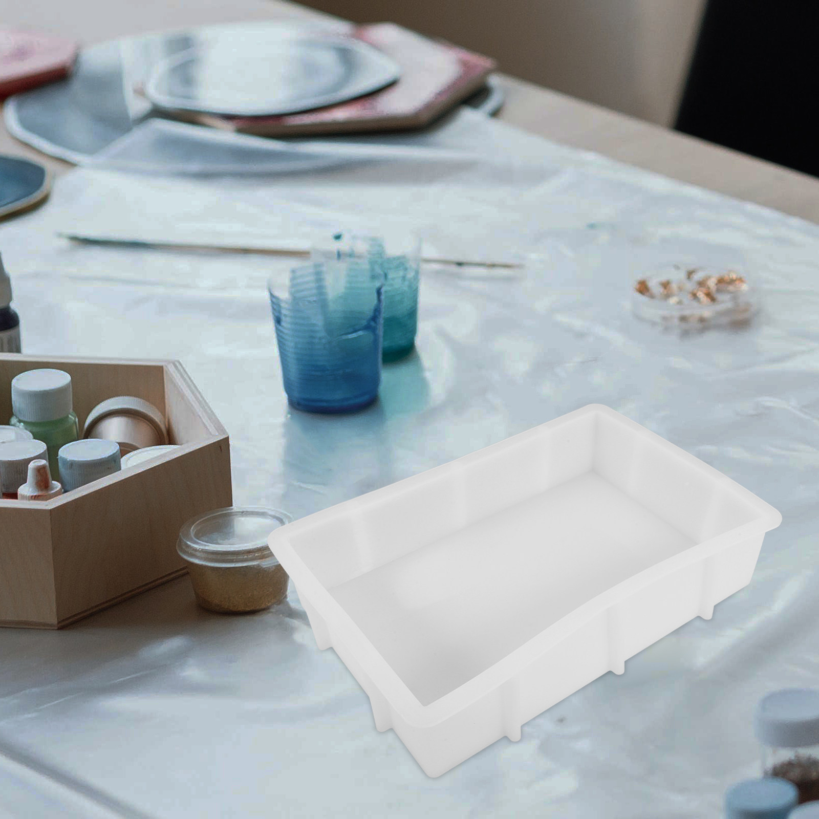 قالب سيليكون مستطيل كبير وعميق - مراجعة Tray Mold Rectangle وسعره