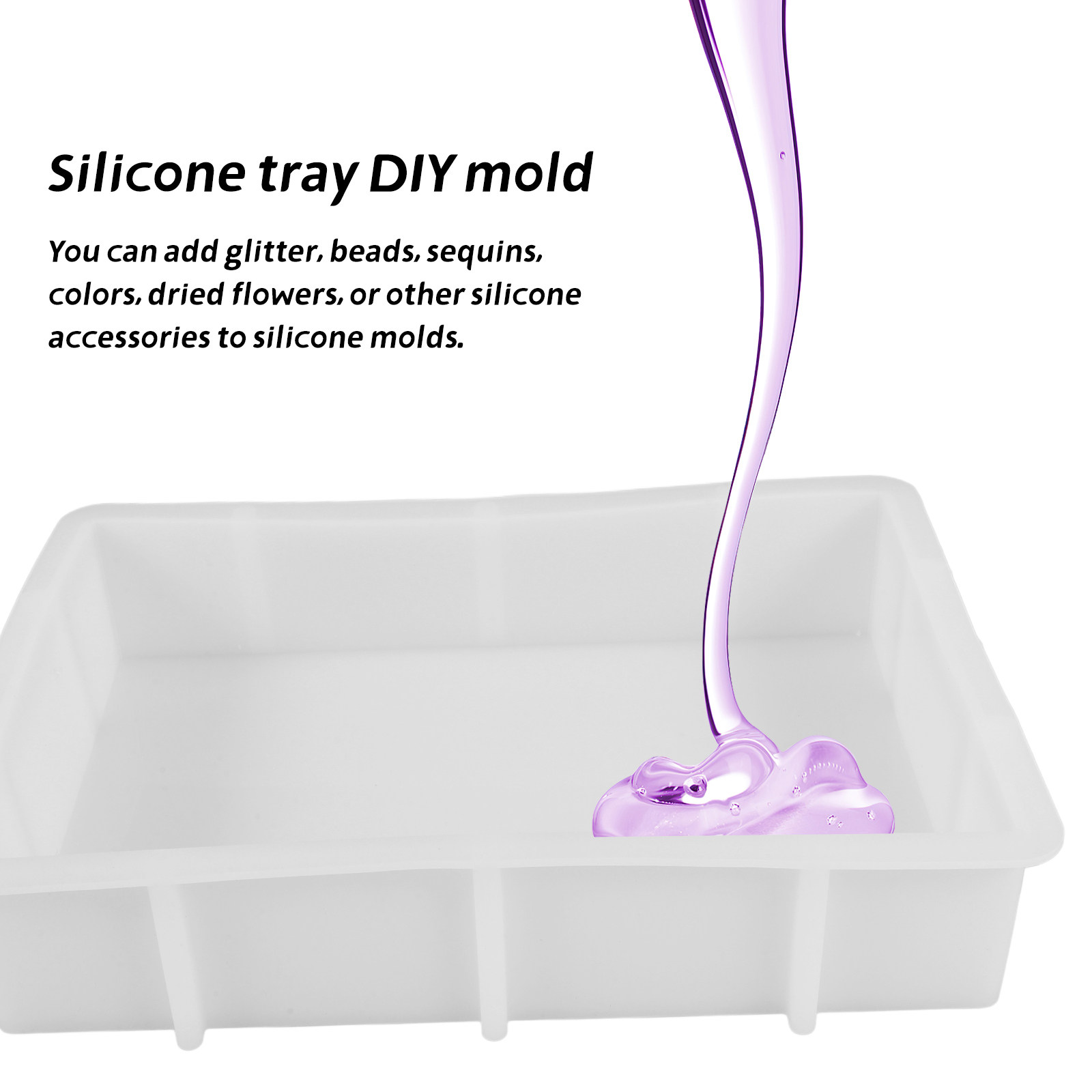 قالب سيليكون مستطيل كبير وعميق - مراجعة Tray Mold Rectangle وسعره