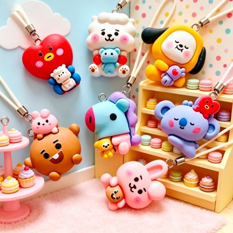 7 قطع من إكسسوارات BT21 الكرتو - مراجعة Resin Art And Craft وسعره